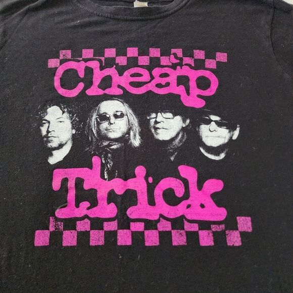 Tultex Misses Cheap Trick Black Tshirt With Graphics Size Medium - Picture 2 of 7